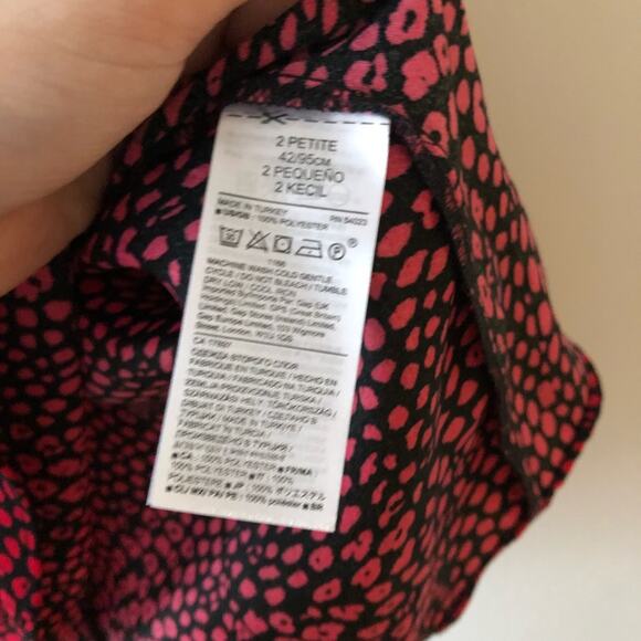 Banana Republic Red Print Puff-Sleeve Sheath Dress - Picture 7 of 8
